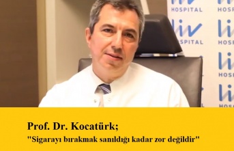 Prof. Dr. Kocatürk; “Tütün Yerine Badem, Ceviz...