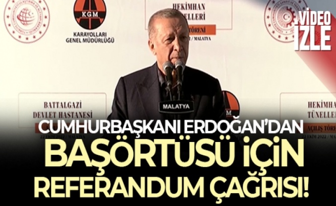 Erdoğan'dan Başörtüsü İçin Referandum Çağrısı